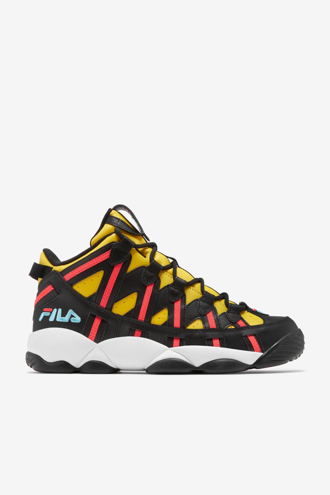 FILA Men's Stackhouse Spaghetti 708 LEMON / BLACK / BLUEFISH | Men Sneakers &amp; Lifestyle