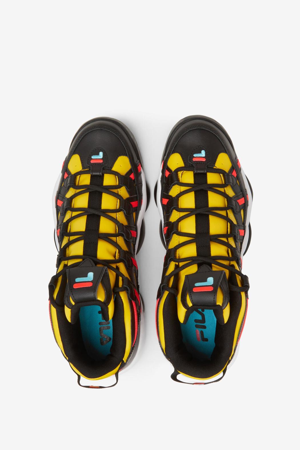 FILA Men's Stackhouse Spaghetti 708 LEMON / BLACK / BLUEFISH | Men Sneakers &amp; Lifestyle