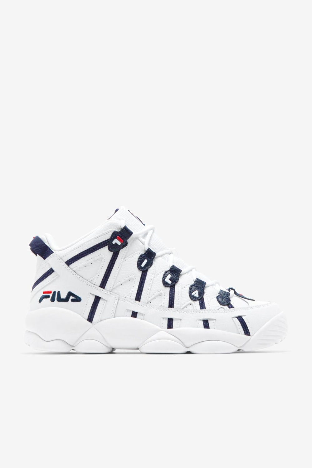 FILA Men's Stackhouse Spaghetti WHT/FNVY/FRED | Men Sneakers