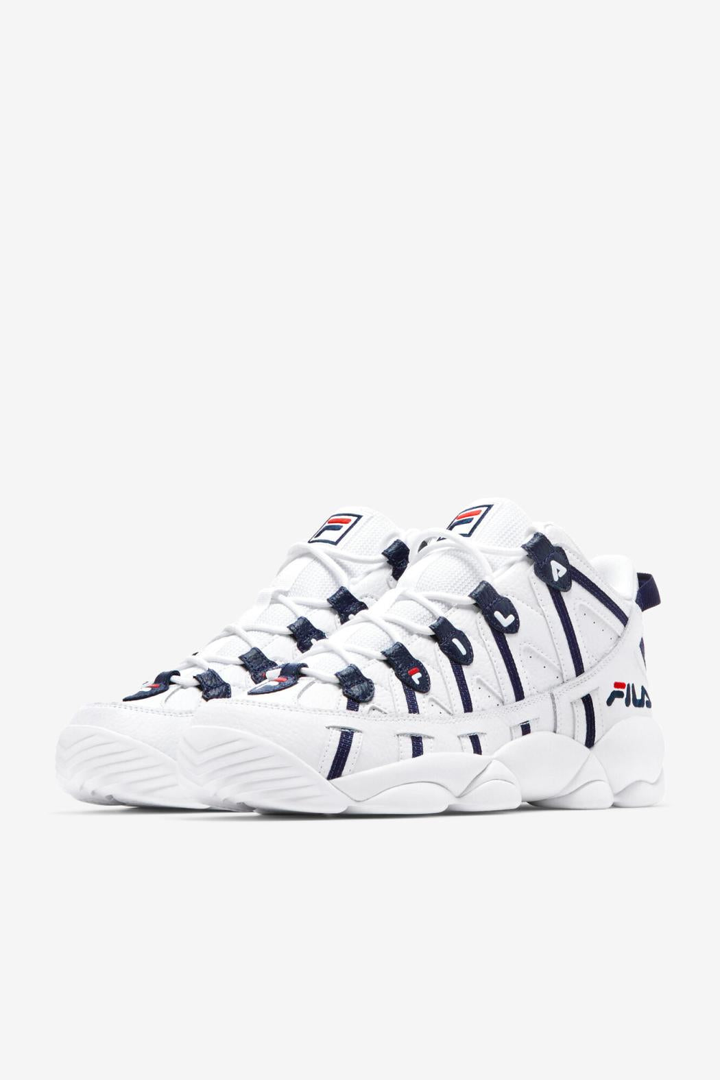 FILA Men's Stackhouse Spaghetti WHT/FNVY/FRED | Men Sneakers
