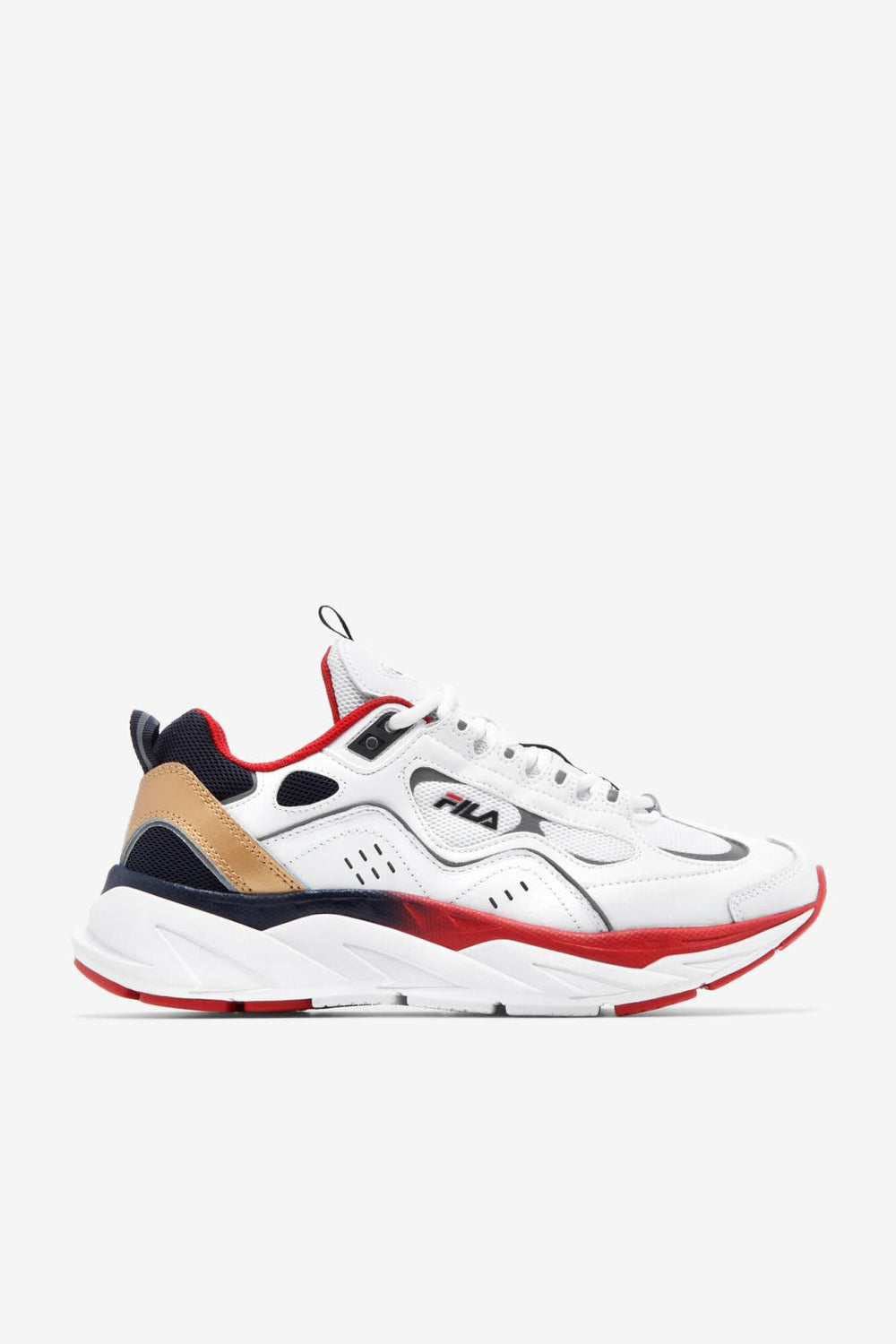 FILA Men's Trigate 125 WHITE / DRESS BLUE / FILA RED | Men Sneakers &amp; Lifestyle