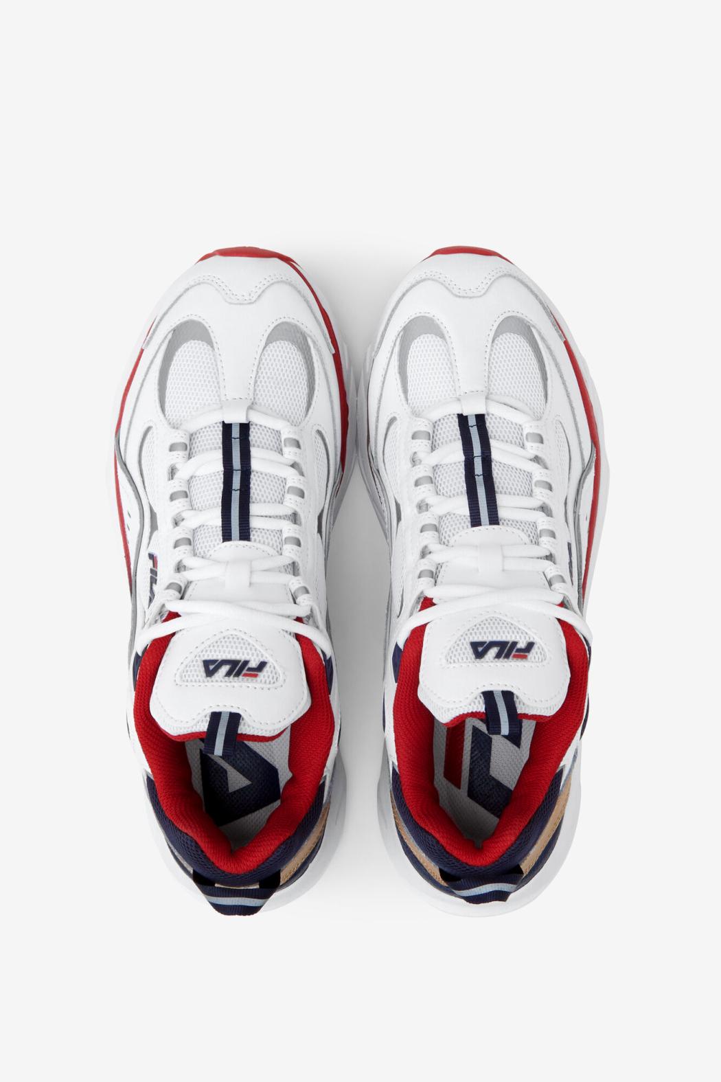 FILA Men's Trigate 125 WHITE / DRESS BLUE / FILA RED | Men Sneakers &amp; Lifestyle