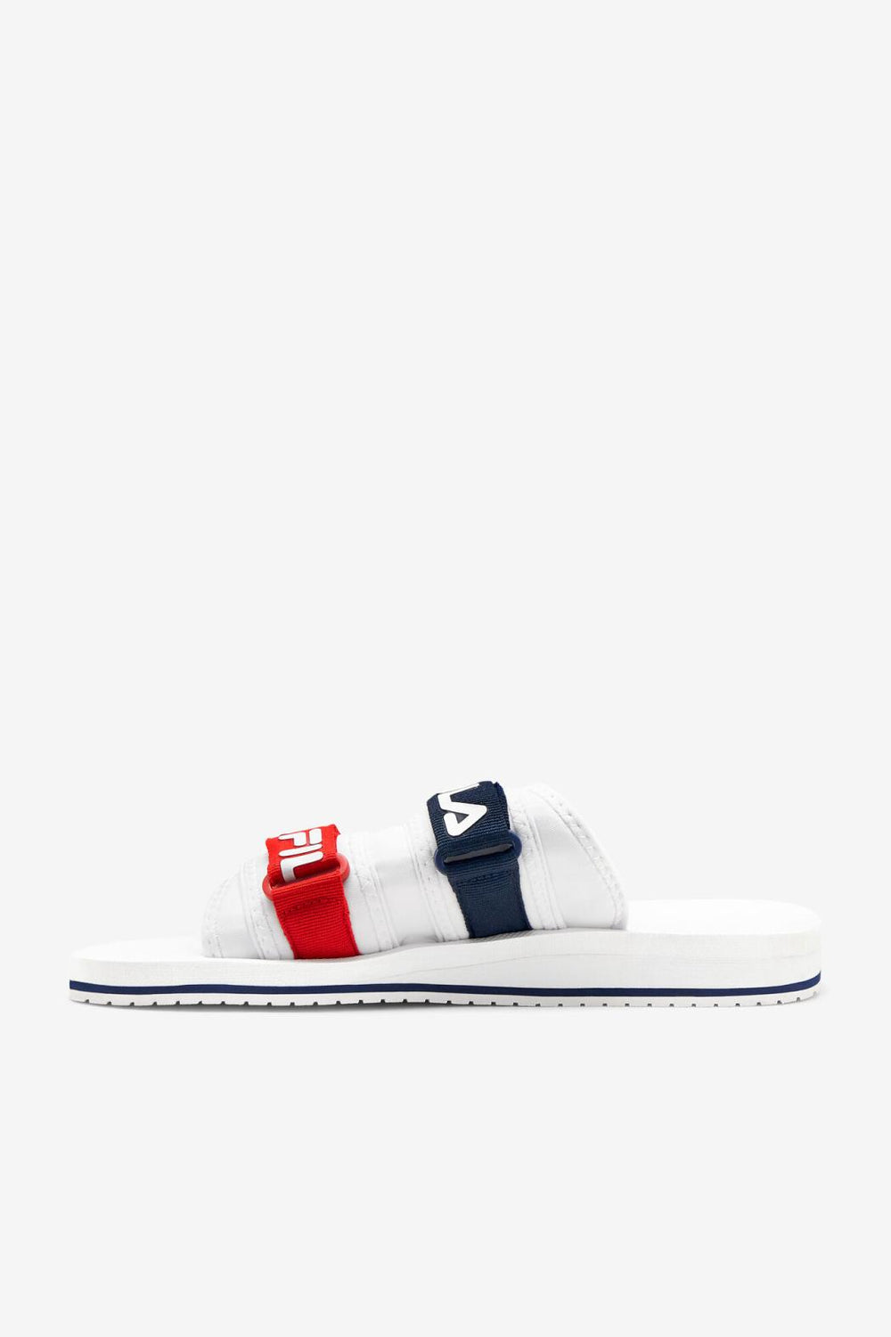 FILA Men's Utility Silde 125 WHITE / NAVY / RED | Men Sandals &amp; Slides