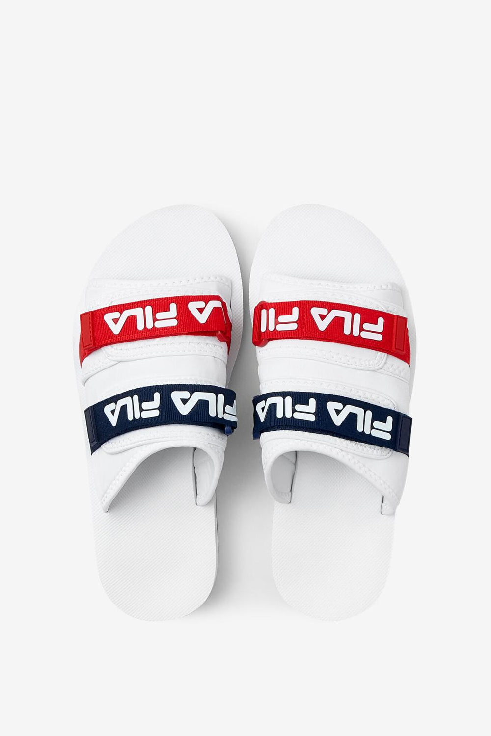 FILA Men's Utility Silde 125 WHITE / NAVY / RED | Men Sandals &amp; Slides