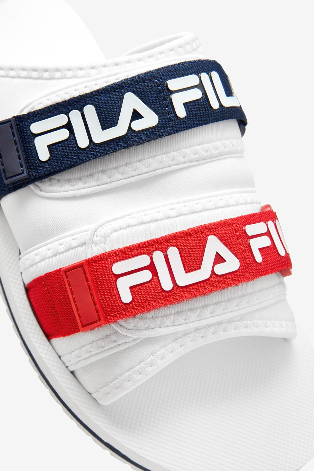 FILA Men's Utility Silde 125 WHITE / NAVY / RED | Men Sandals &amp; Slides