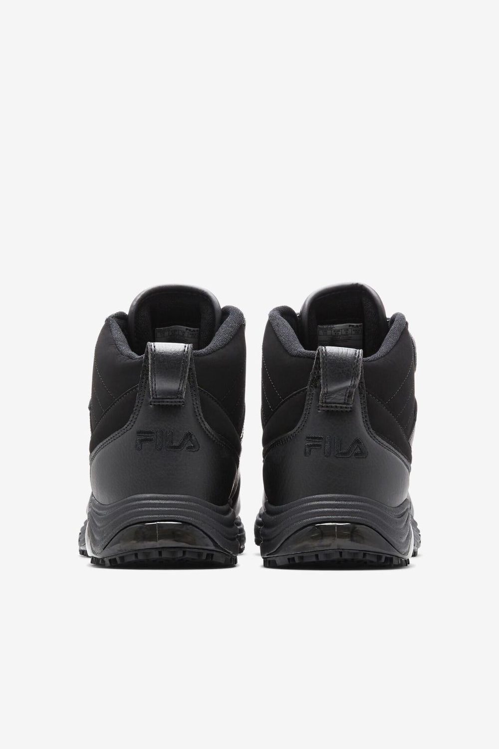 FILA Men's Weathertech LT Slip Resistant 004 BLACK / DARK SILVER / BLACK | Men Slip Resistant Shoes