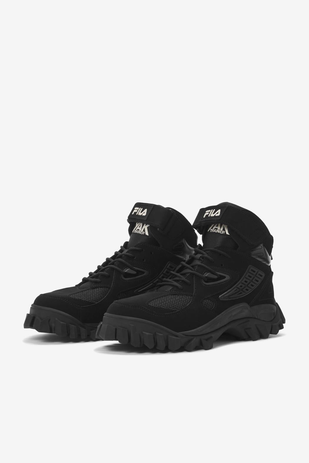 FILA Men's Yak Boots 013 BLACK / BLACK / GARDENIA | Men Boots