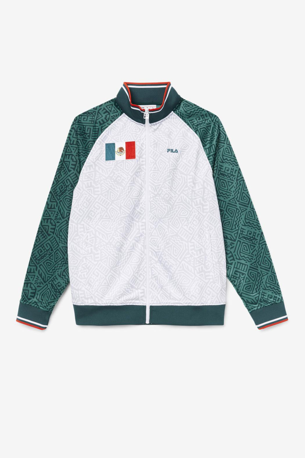 FILA Mexico Track Jacket 990 JUNE BUG / WHITE / FIERY RED | Men Sweatsuits &amp; Tracksuits