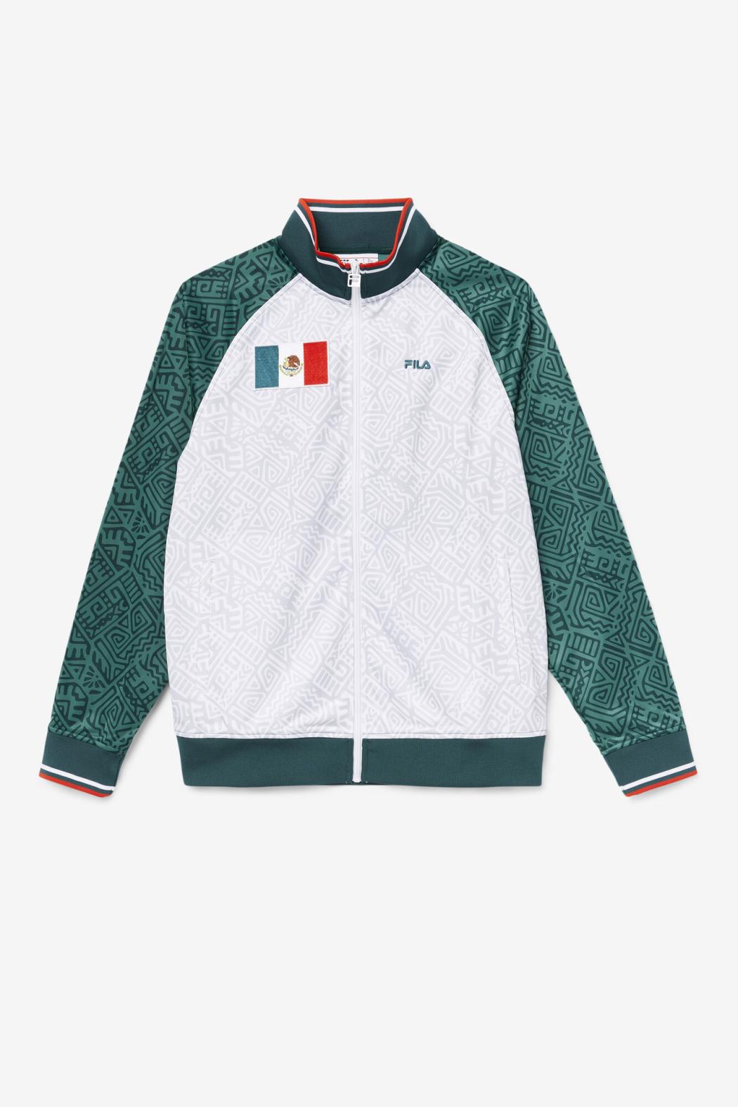 FILA Mexico Track Jacket 990 JUNE BUG / WHITE / FIERY RED | Men Sweatsuits &amp; Tracksuits