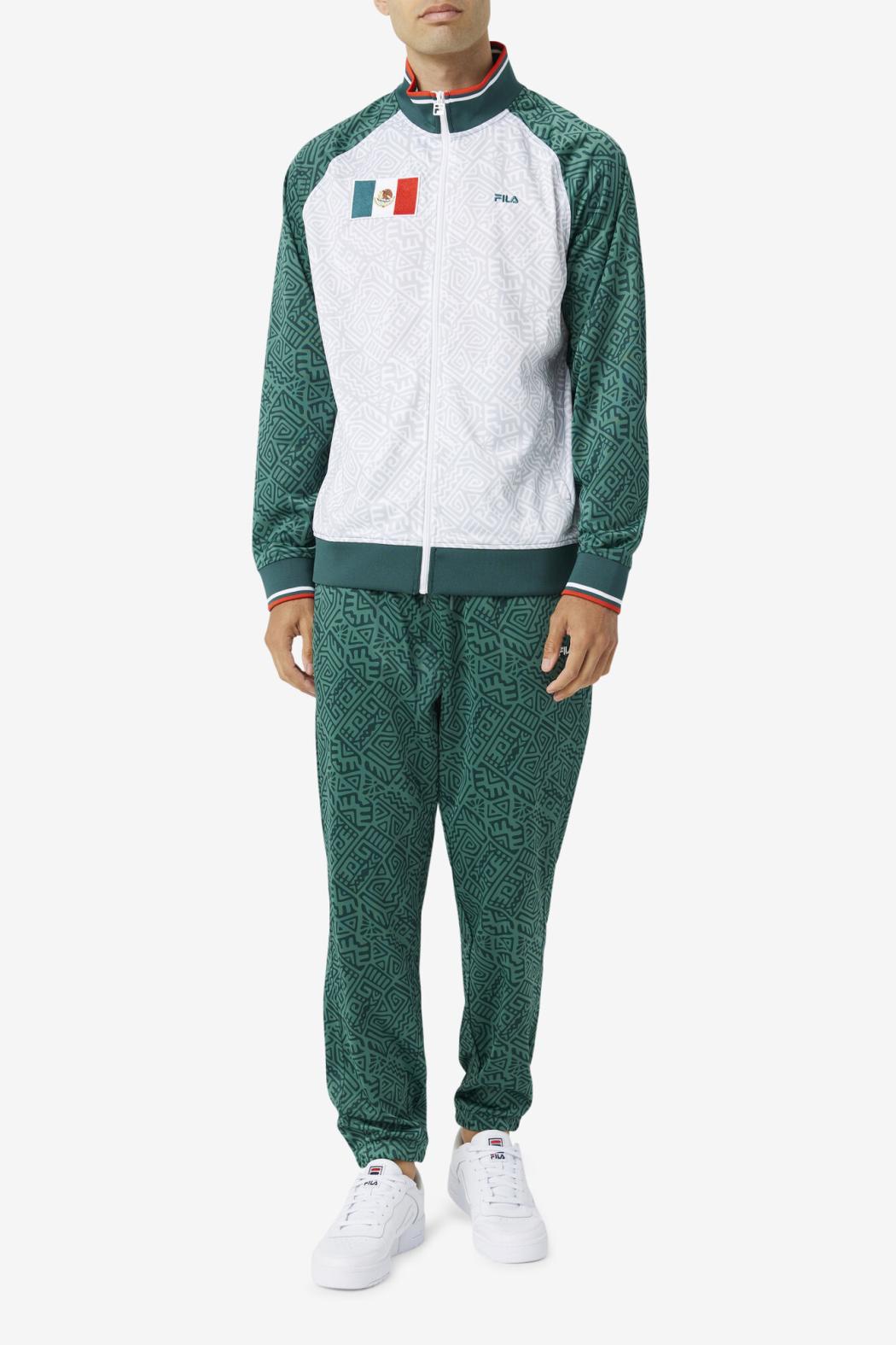 FILA Mexico Track Jacket 990 JUNE BUG / WHITE / FIERY RED | Men Sweatsuits &amp; Tracksuits