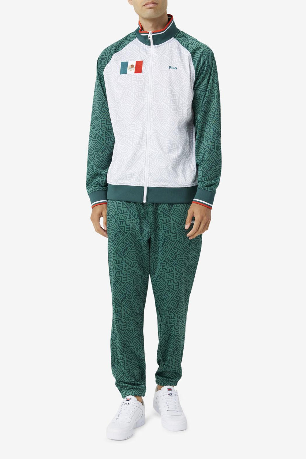 FILA Mexico Track Jacket 990 JUNE BUG / WHITE / FIERY RED | Men Sweatsuits &amp; Tracksuits