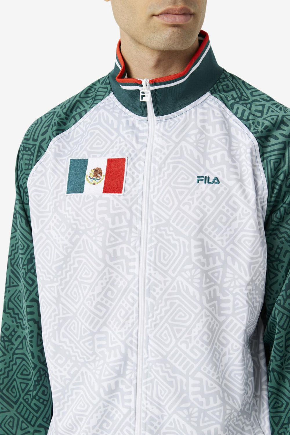 FILA Mexico Track Jacket 990 JUNE BUG / WHITE / FIERY RED | Men Sweatsuits &amp; Tracksuits