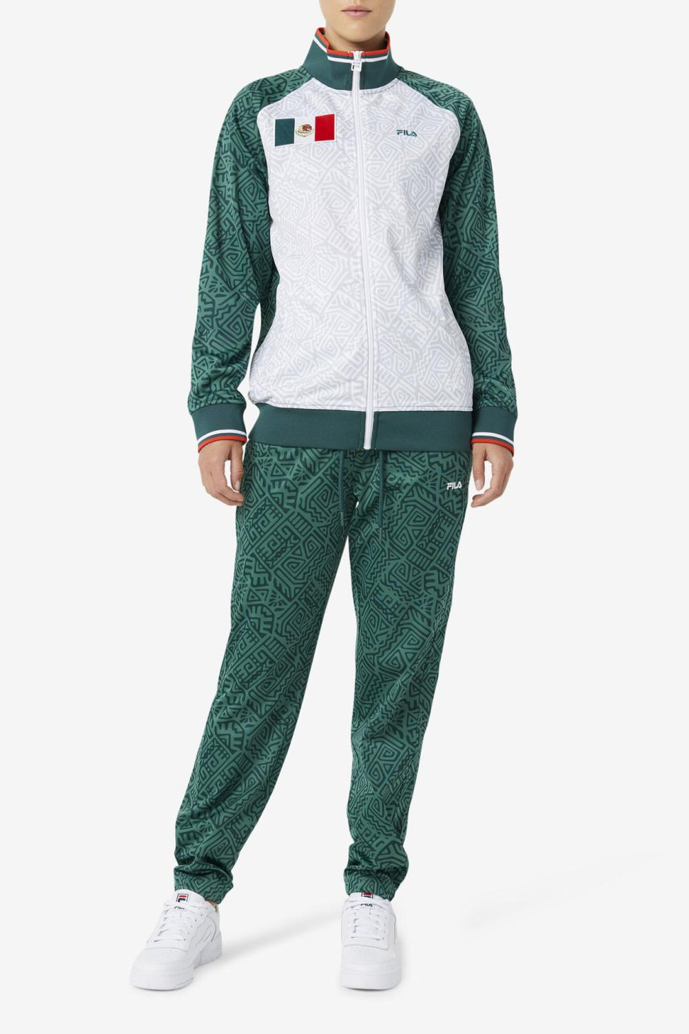 FILA Mexico Track Jacket 990 JUNE BUG / WHITE / FIERY RED | Men Sweatsuits &amp; Tracksuits