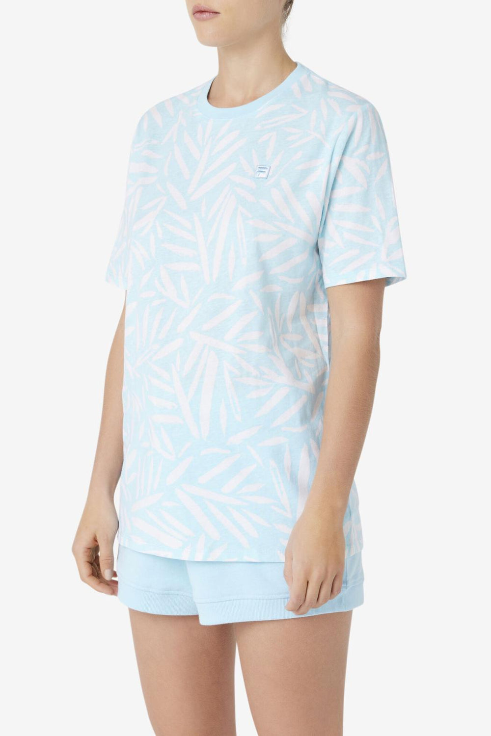 FILA Michelle Tee 443 CRYSTAL BLUE / TOFU | Women Tops &amp; T-Shirts