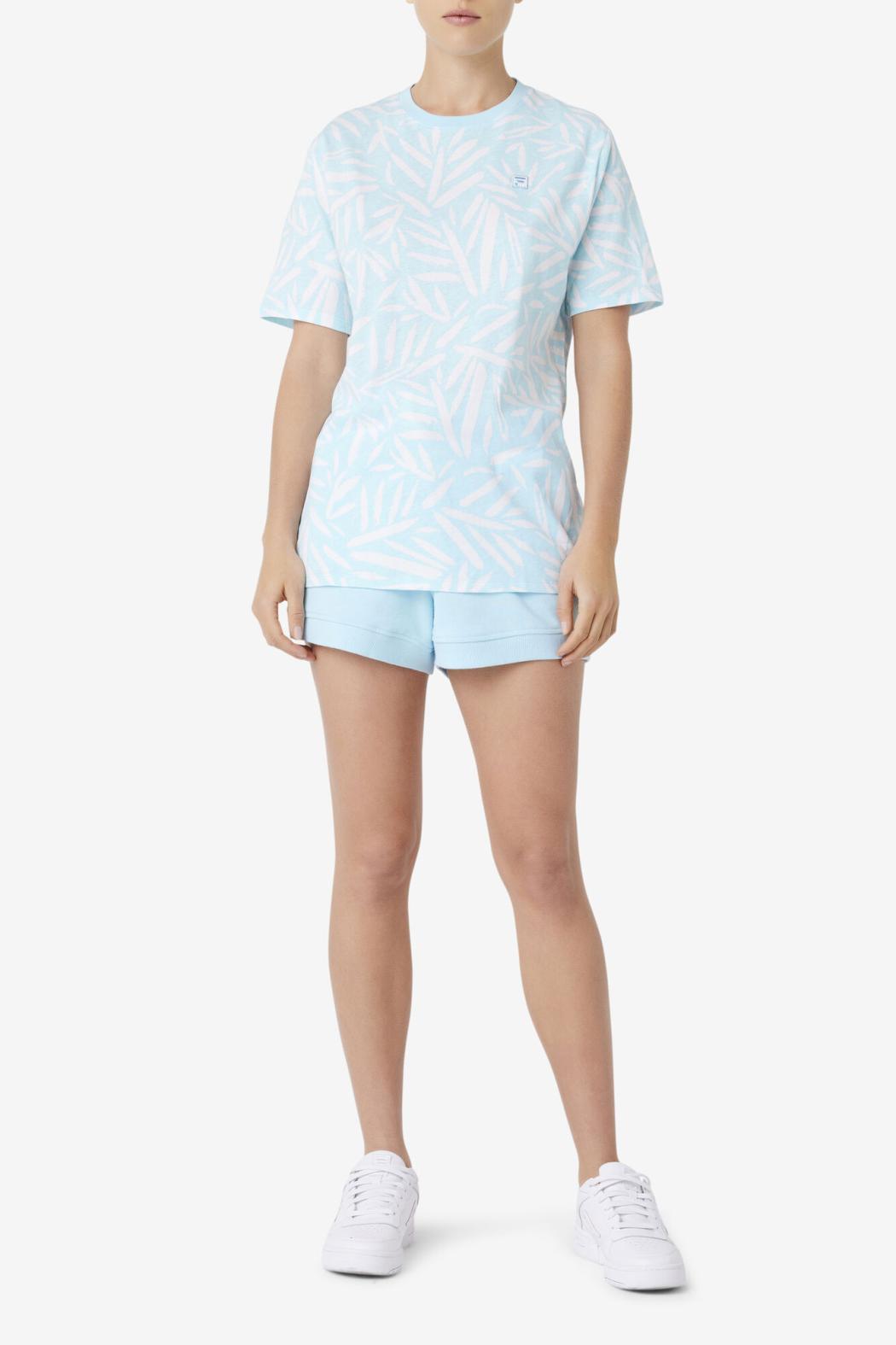 FILA Michelle Tee 443 CRYSTAL BLUE / TOFU | Women Tops &amp; T-Shirts