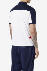 FILA Mivvi Polo 100 WHITE / NAVY / RED | Men Polo &amp; Rugby Shirts