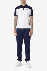 FILA Mivvi Polo 100 WHITE / NAVY / RED | Men Polo &amp; Rugby Shirts