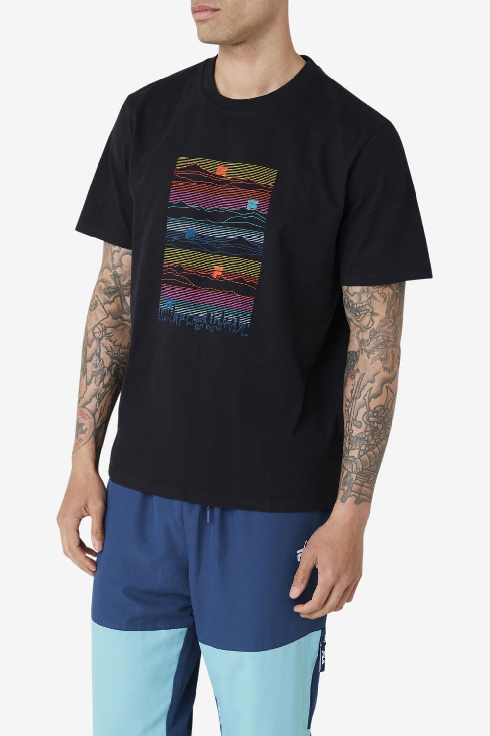 FILA Nadee Tee 001 BLACK | Men Tops