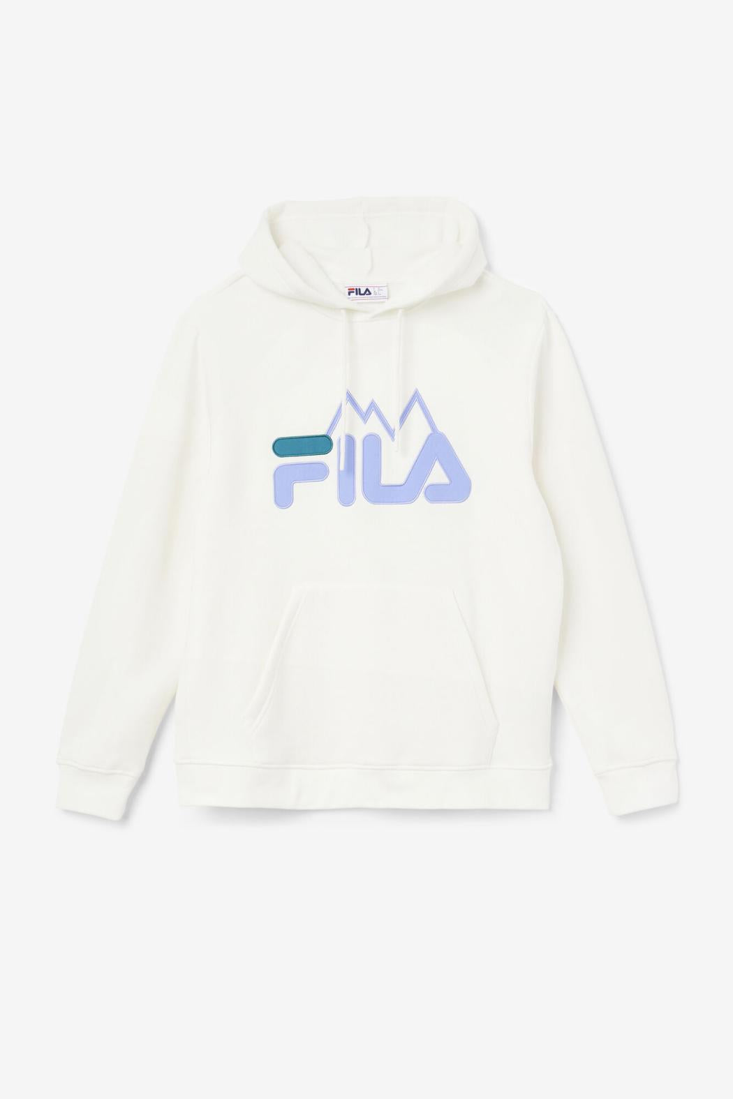 FILA Nan Hoodie 172 EGRET / JACARANDA / DEEP LAKE | Men Sweatshirts &amp; Hoodies