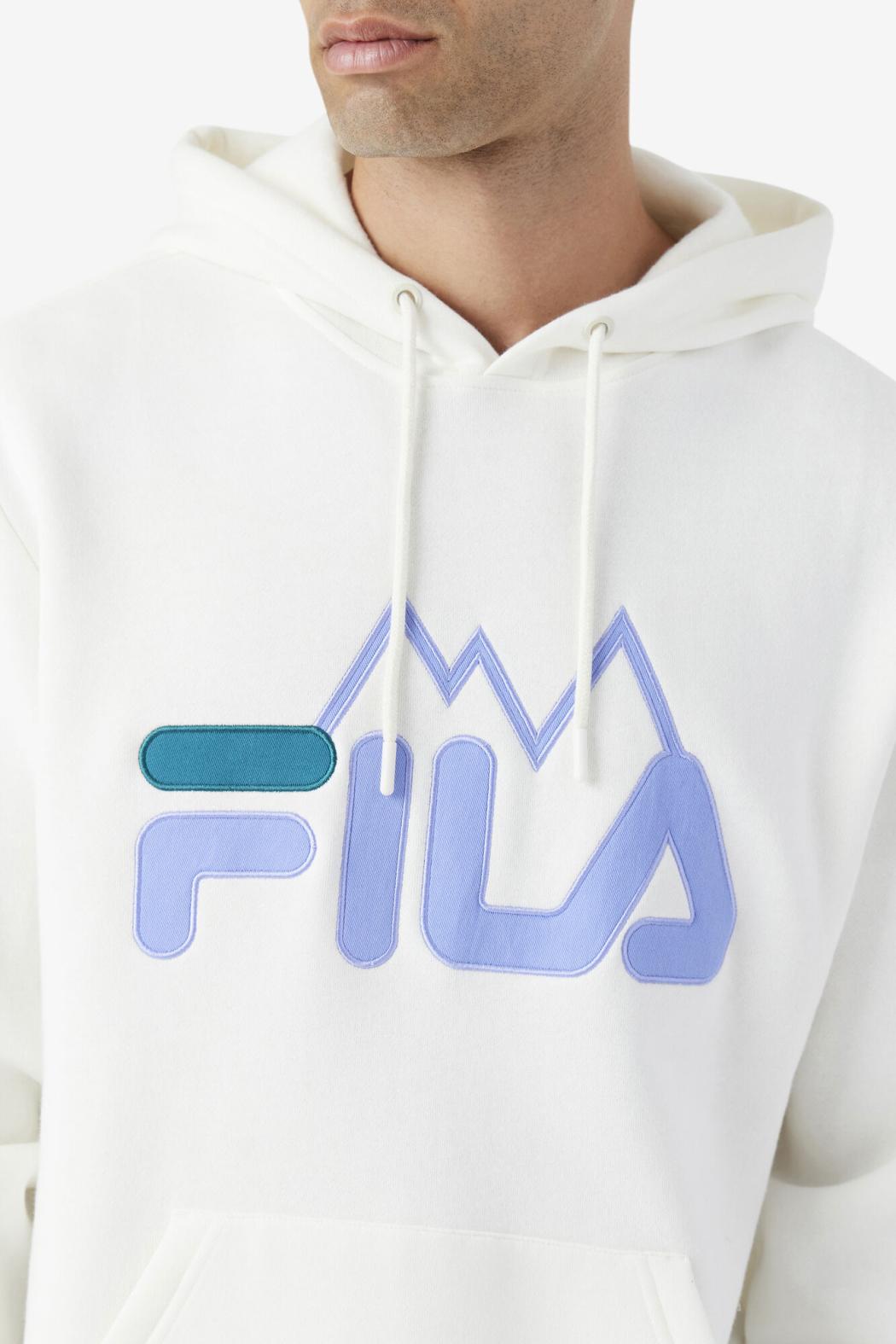 FILA Nan Hoodie 172 EGRET / JACARANDA / DEEP LAKE | Men Sweatshirts &amp; Hoodies