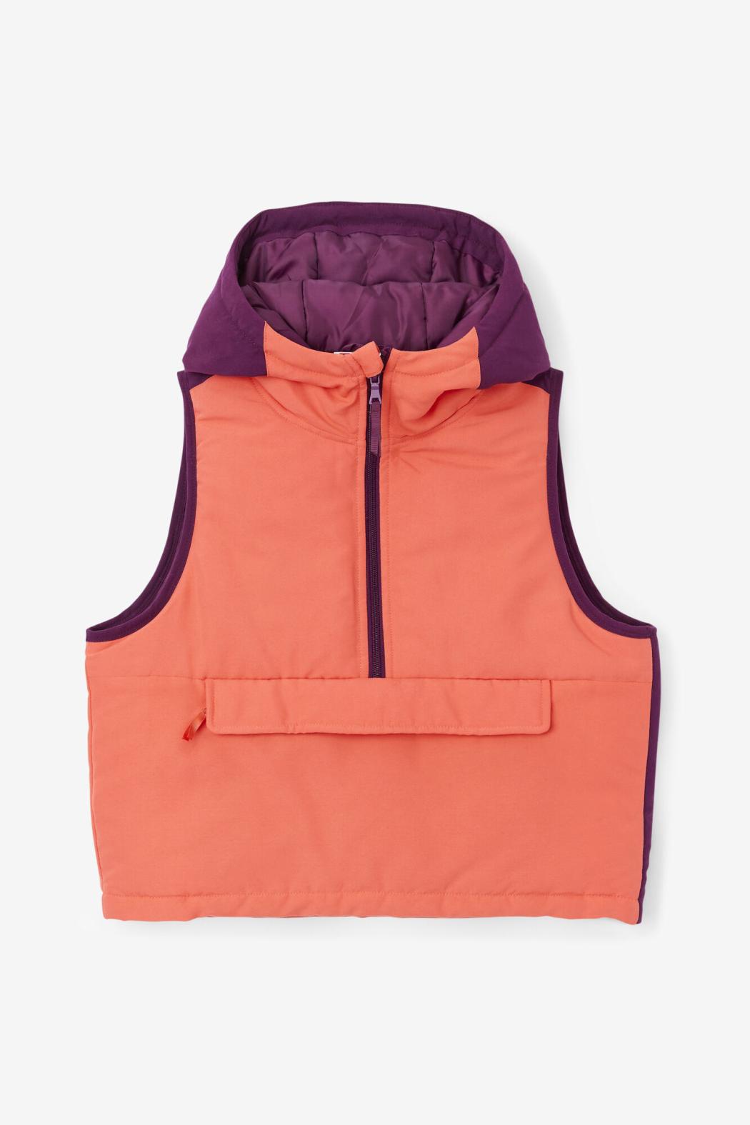 FILA Nevaeh Half Zip Vest 954 CAYENNE / PICKLED BEET | Women Jackets &amp; Outerwear