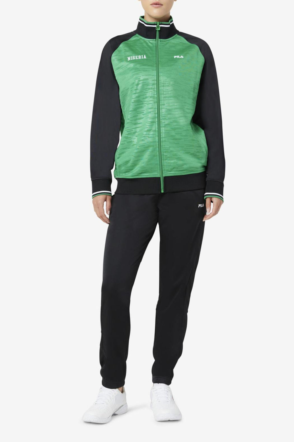 FILA Nigeria Track Jacket 284 JELLY BEAN / BLACK / WHITE | Men Sweatsuits &amp; Tracksuits