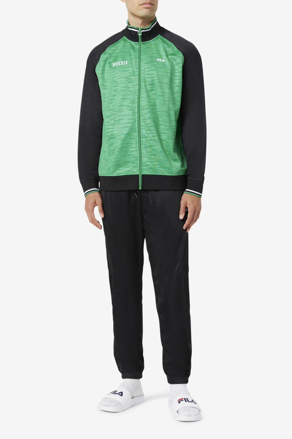 FILA Nigeria Track Pant 001 BLACK / WHITE | Men Sweatsuits &amp; Tracksuits