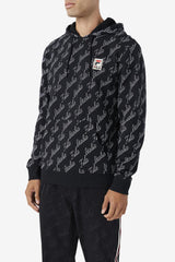 FILA Nim Hoodie 001 BLACK / GARDENIA | Men Sweatshirts &amp; Hoodies