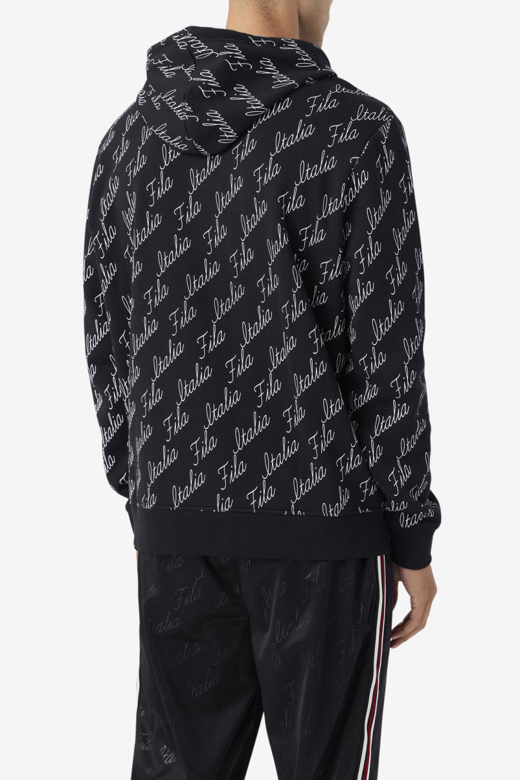 FILA Nim Hoodie 001 BLACK / GARDENIA | Men Sweatshirts &amp; Hoodies