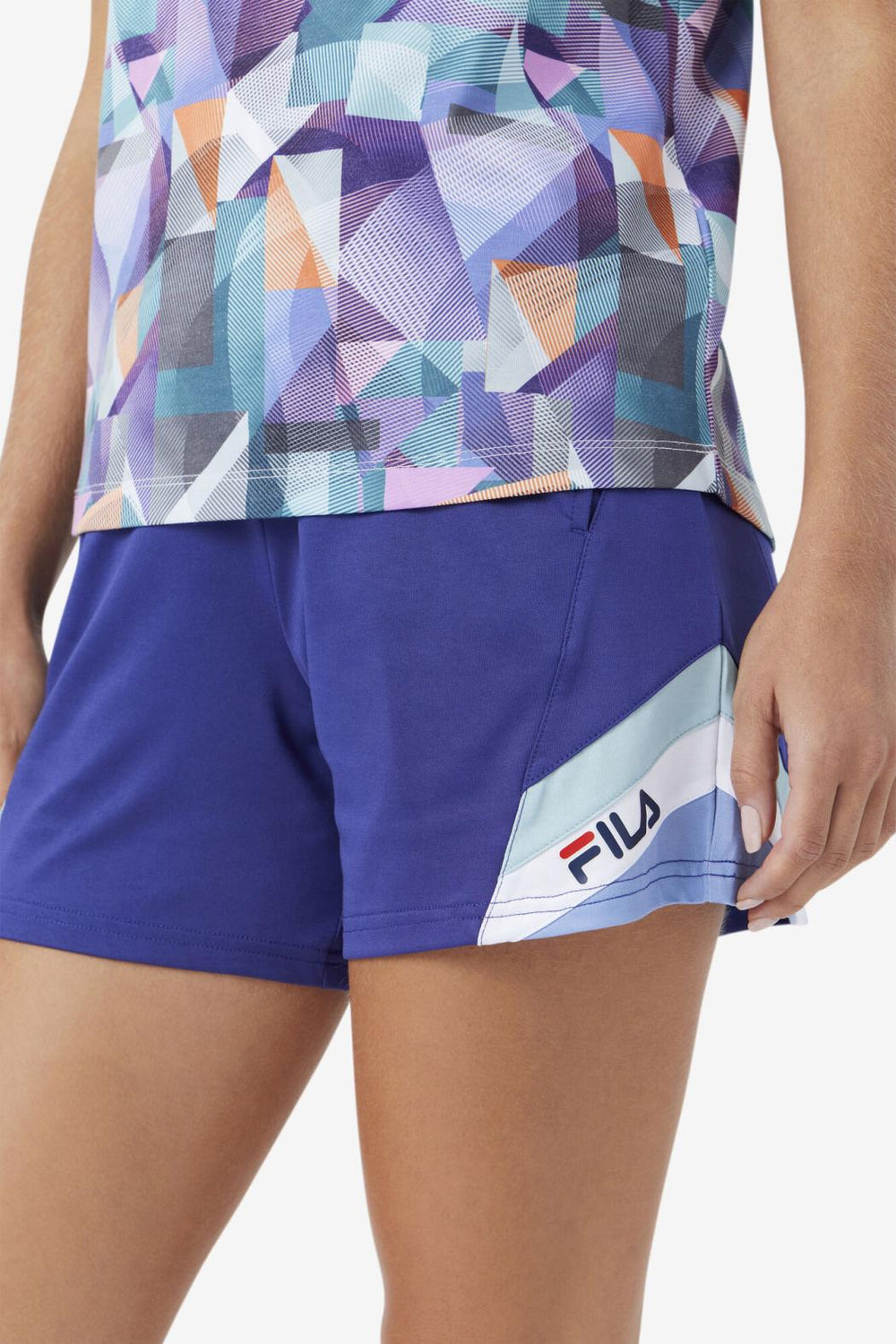 FILA Oeakleigh Shorts 437 ORIENT BLUE / ETHER / WHITE | Women Shorts &amp; Pants