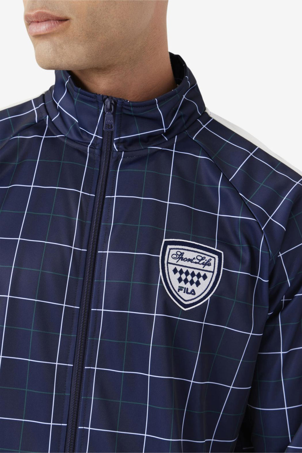 FILA Oshan Track Jacket 410 FILA NAVY / GARDENIA / JUNE BUG | Men Sweaters &amp; Outerwear