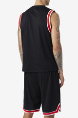 FILA Ovi Basketball Jersey 001 BLACK / FILA RED / WHITE | Men Tops