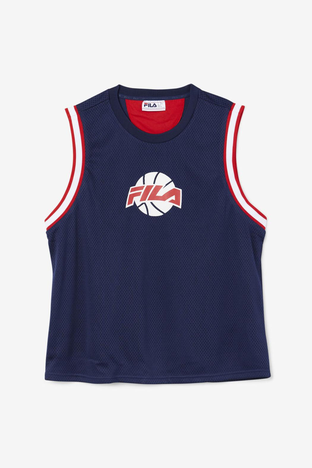 FILA Ovi Basketball Jersey 410 FILA NAVY / FILA RED / WHITE | Men Tops