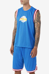 FILA Ovi Basketball Jersey 466 PRINCE BLUE / WHITE / FILA RED / GOLD FUSION | Men Tops