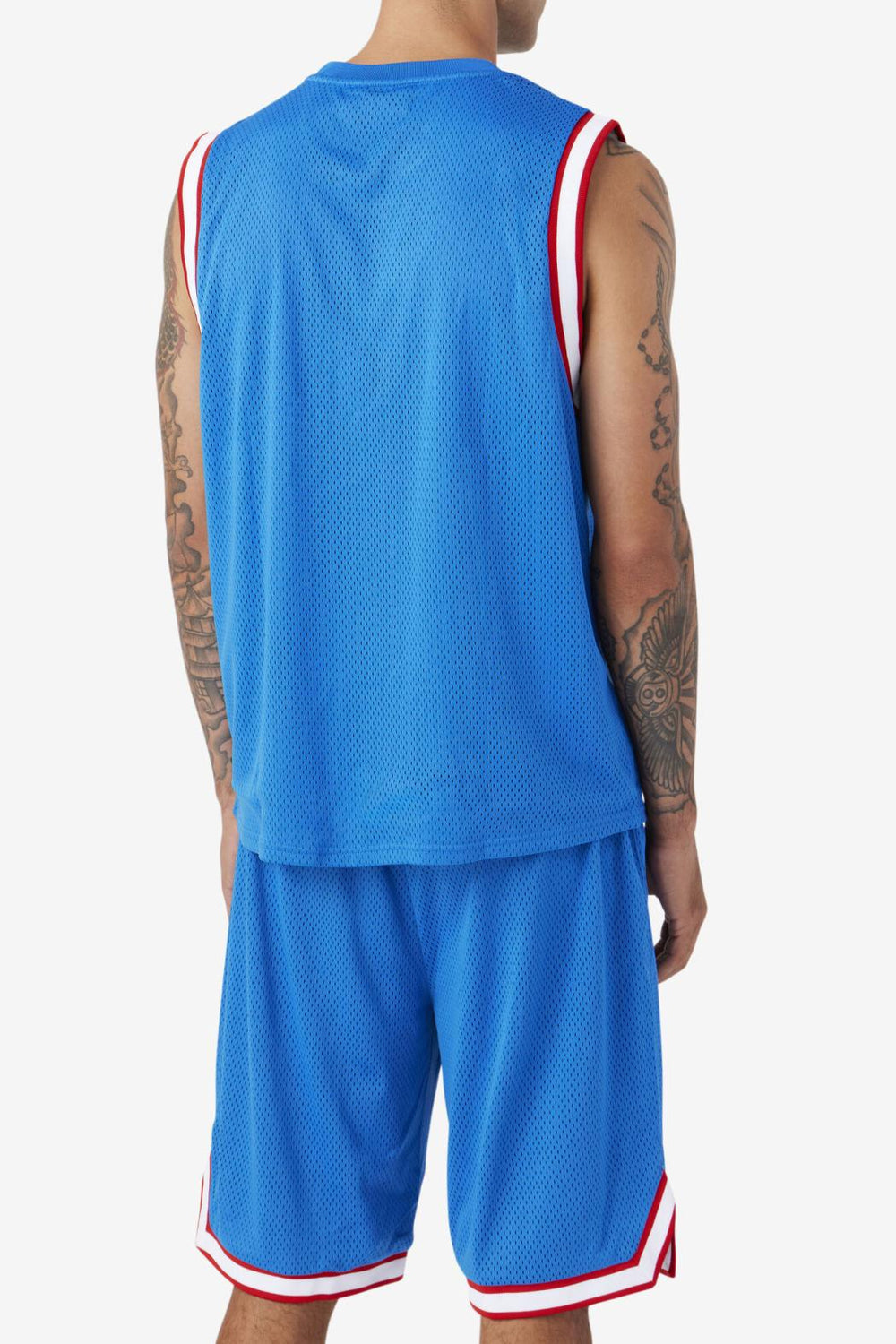 FILA Ovi Basketball Jersey 466 PRINCE BLUE / WHITE / FILA RED / GOLD FUSION | Men Tops