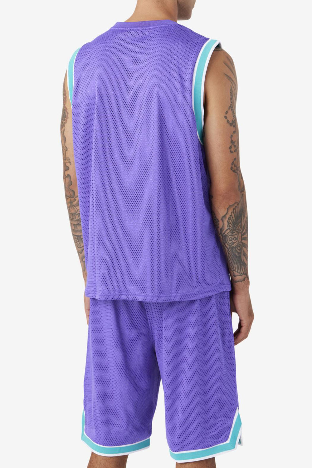 FILA Ovi Basketball Jersey 588 ELECTRIC PURPLE / CERAMIC / WHITE / DARK SHADOW | Men Tops