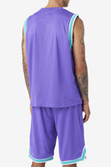 FILA Ovi Basketball Jersey 588 ELECTRIC PURPLE / CERAMIC / WHITE / DARK SHADOW | Men Tops