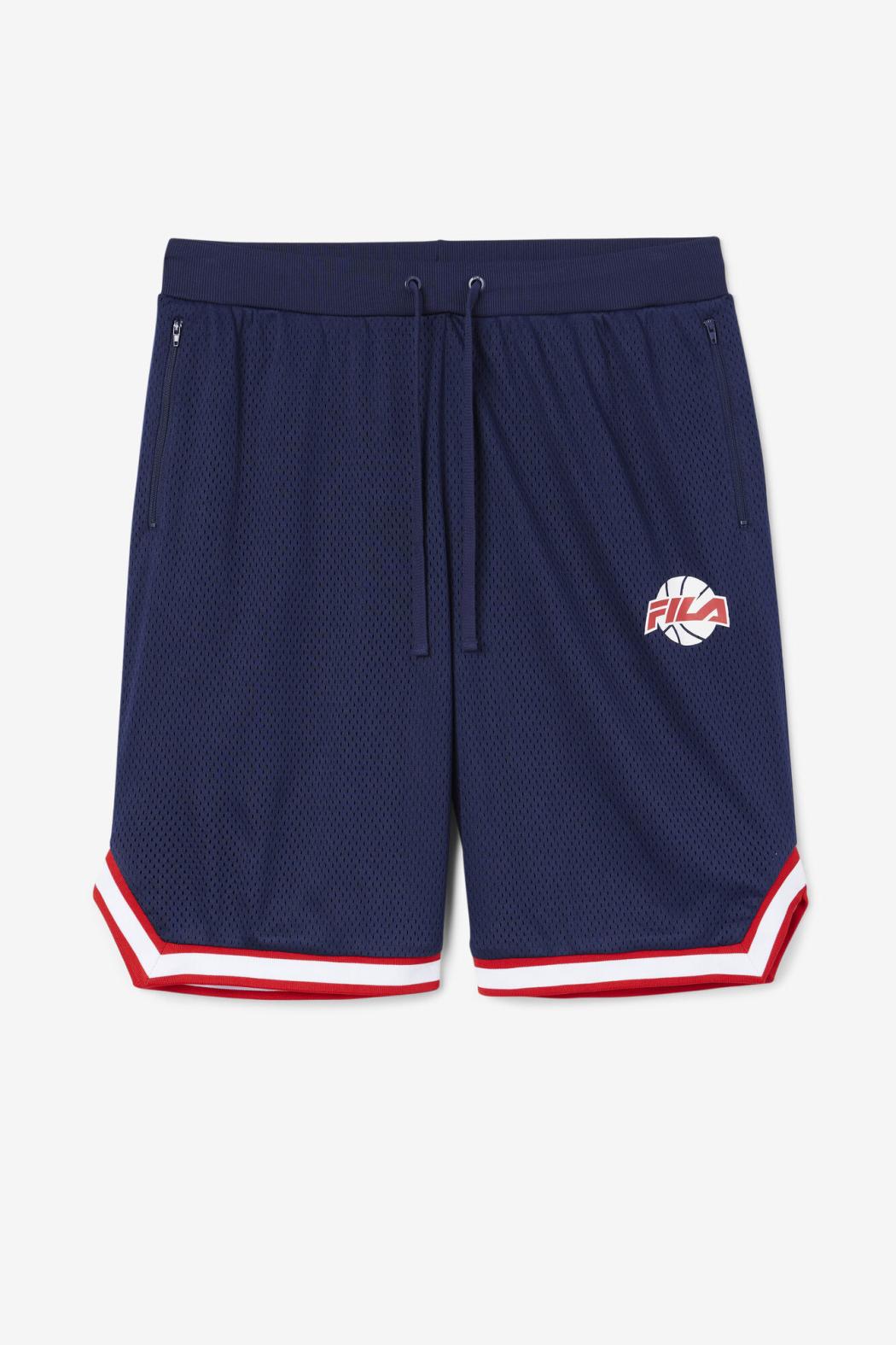 FILA Ovi Basketball Short 410 FILA NAVY / FILA RED / WHITE | Men Pants &amp; Shorts
