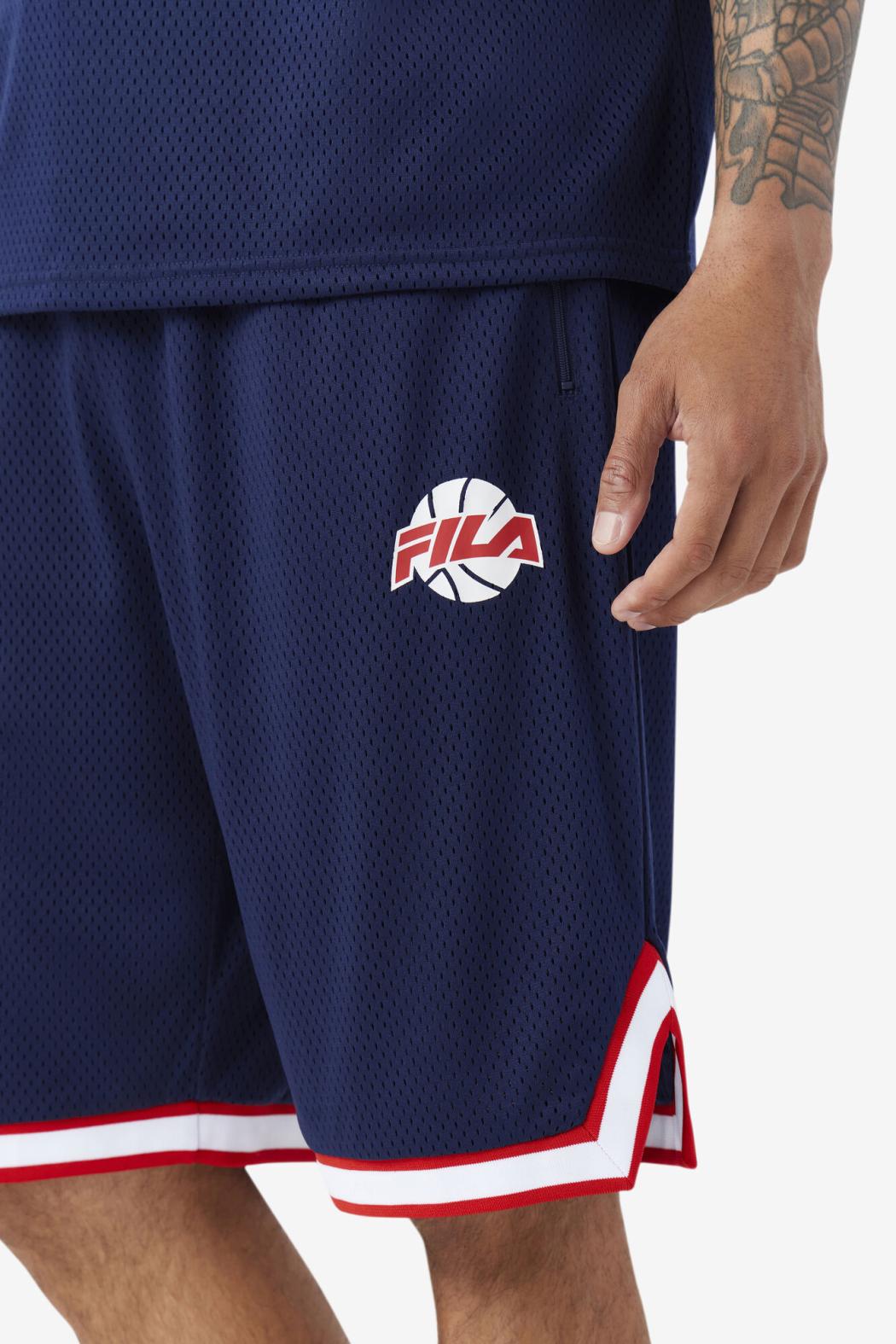 FILA Ovi Basketball Short 410 FILA NAVY / FILA RED / WHITE | Men Pants &amp; Shorts