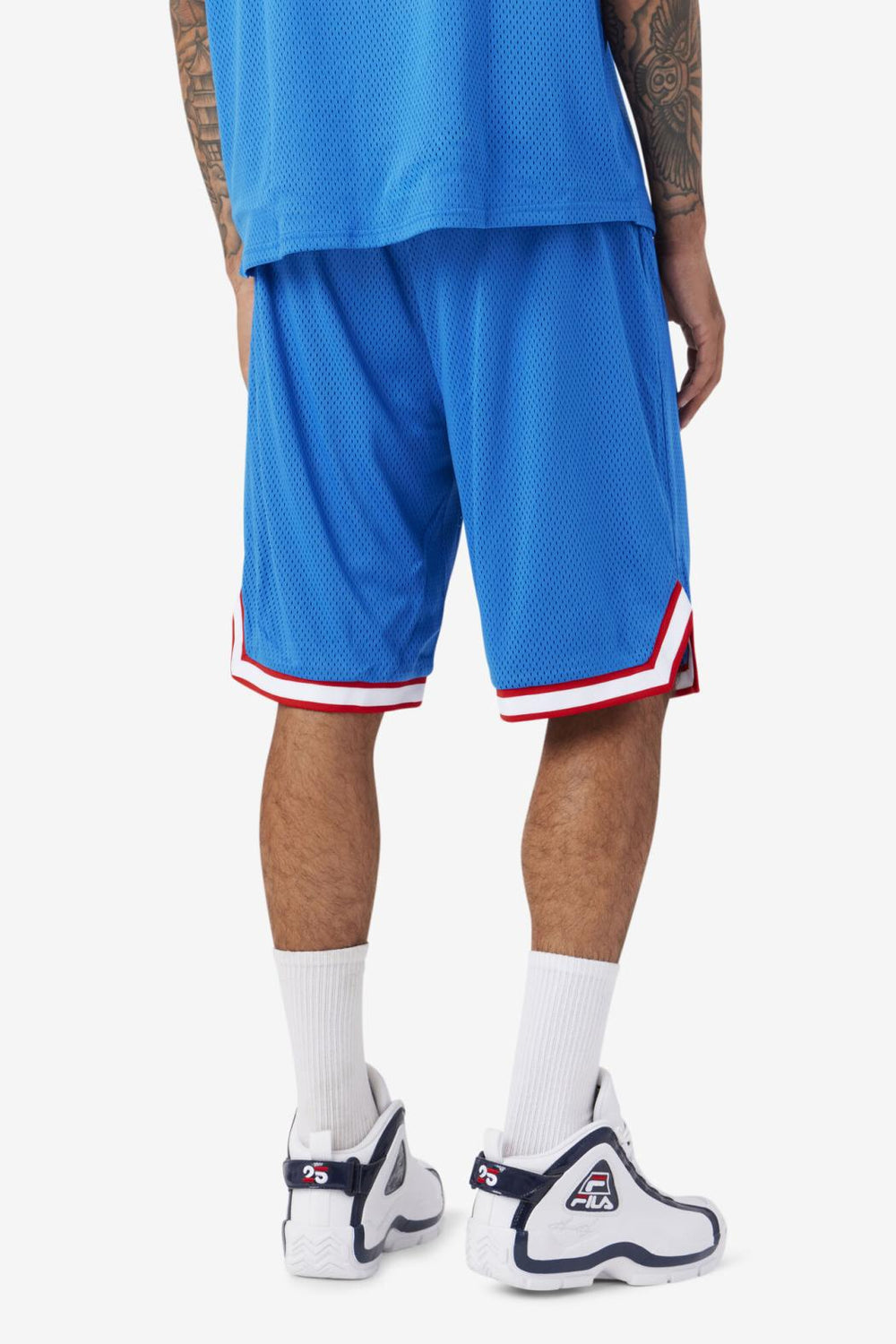 FILA Ovi Basketball Short 466 PRINCE BLUE / WHITE / FILA RED / GOLD FUSION | Men Pants &amp; Shorts