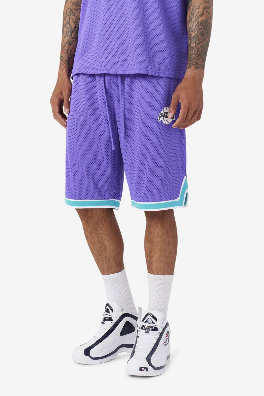 FILA Ovi Basketball Short 588 ELECTRIC PURPLE / CERAMIC / WHITE / DARK SHADOW | Men Pants &amp; Shorts