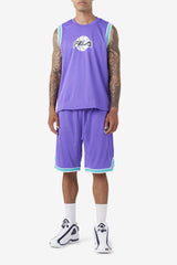FILA Ovi Basketball Short 588 ELECTRIC PURPLE / CERAMIC / WHITE / DARK SHADOW | Men Pants &amp; Shorts