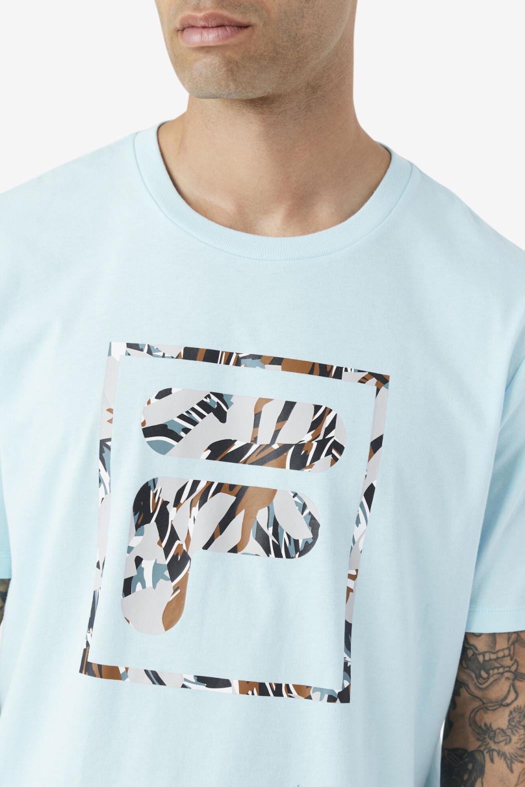 FILA Pras Tee 438 ICED AQUA | Men Tops