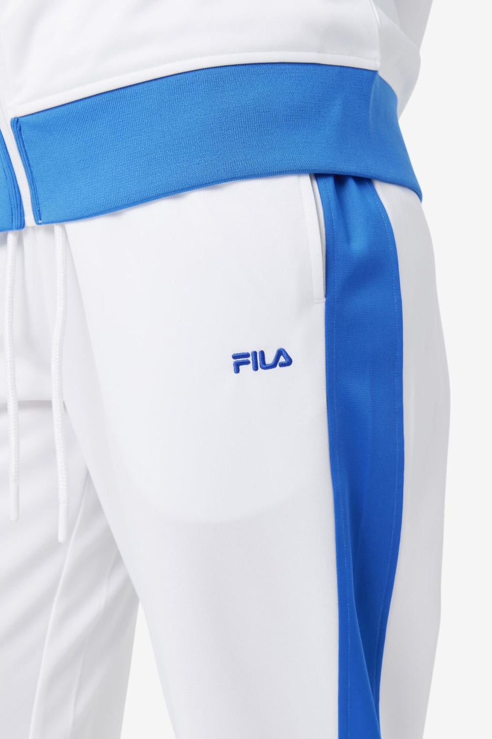 FILA Puerto Rico Pant 100 WHITE / PRINCESS BLUE | Men Sweatsuits &amp; Tracksuits