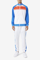 FILA Puerto Rico Track Jacket 100 WHITE / PRINCESS BLUE / FIERY RED | Men Sweatsuits &amp; Tracksuits