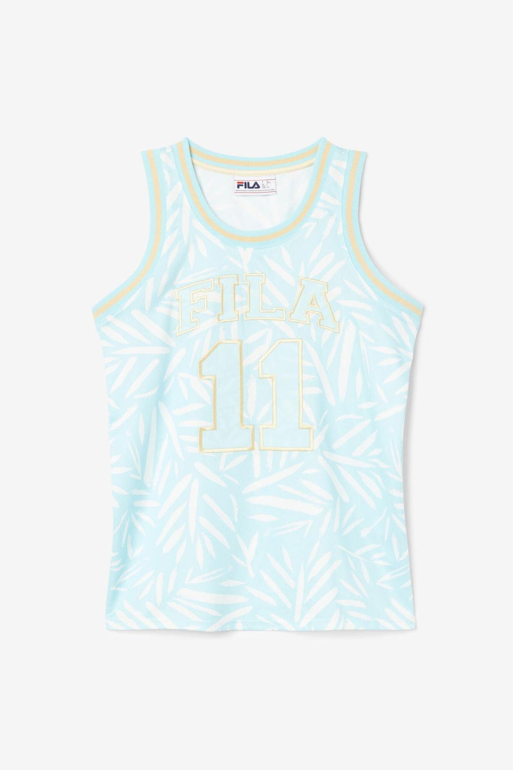 FILA Quincy Basketball Jersey 443 CRYSTAL BLUE / WHITE PRINT | Women Tops &amp; T-Shirts