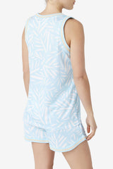 FILA Quincy Basketball Jersey 443 CRYSTAL BLUE / WHITE PRINT | Women Tops &amp; T-Shirts