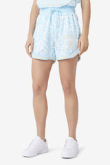 FILA Quincy Basketball Short 443 CRYSTAL BLUE / WHITE PRINT | Women Shorts &amp; Pants