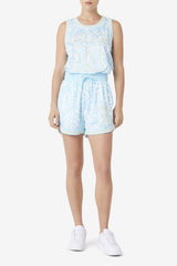 FILA Quincy Basketball Short 443 CRYSTAL BLUE / WHITE PRINT | Women Shorts &amp; Pants