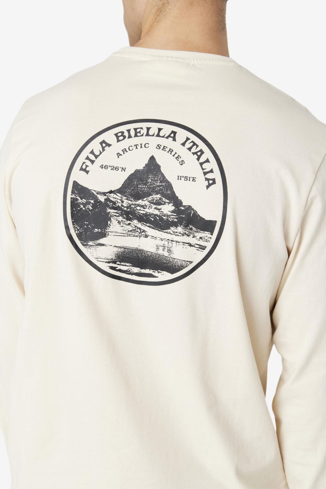 FILA Rappel Long Sleeve Tee 139 WHISPER WHITE | Men Tops